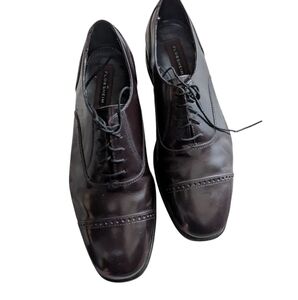Florsheim ,Burgundy Men's Black Leather Dress Shoes, Size 8